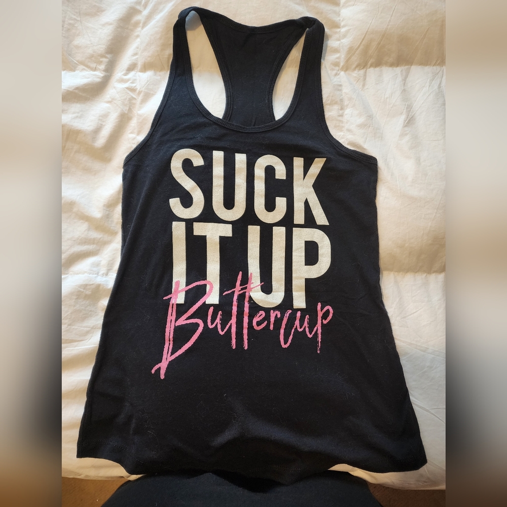 Black Graphic Tank Top